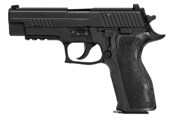 Sig Sauer, P226, Double Action/Single Action, Semi-automatic, Metal Frame Pistol, Full Size, 9MM, 4.4" Barrel, Alloy, Nitron Finish, Black, SIGLITE Night Sights, Decocker, 10 Rounds, SRT Trigger, 2 Magazines
