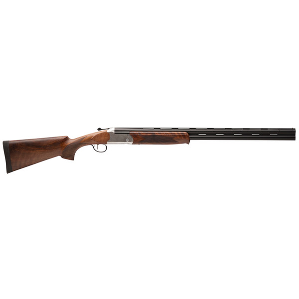 Stevens 555e O/u 12ga 28" Mc5 - Silver Engraved/walnut