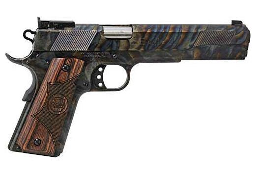 Iver Johnson Eagle Xl 10mm 6" 8 sh Case Colored Wood