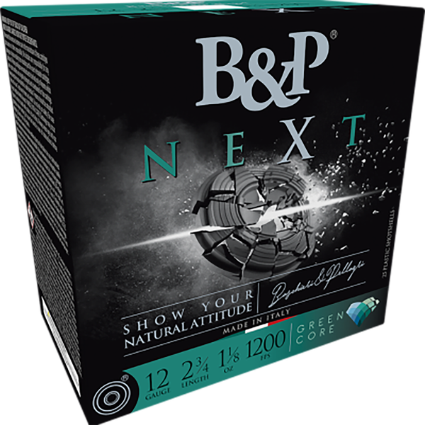 B&p Ammunition Next 12b18nx8 12g 1 1/8 Oz Green Core 25/10