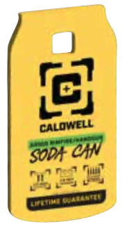 Caldwell Ar500 Rimfire Soda - Can Target 1/4" Yellow