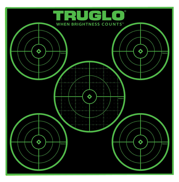 Truglo Tru-see Tru Tg-tg11a25  Target 5-bullseye 12x12 25pk