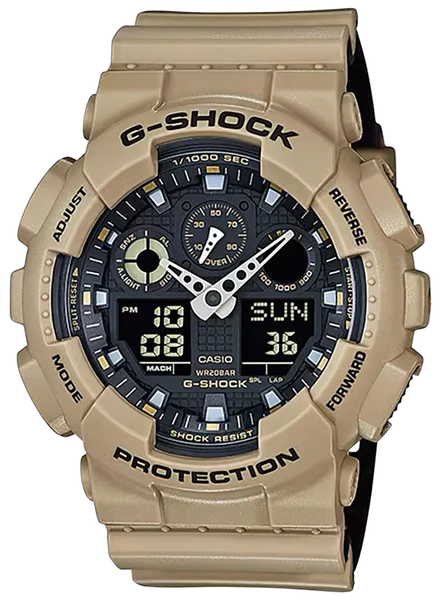 G-shock/vlc Distribution G-shock Gshock Ga100l8a  Tactical Xl Beige