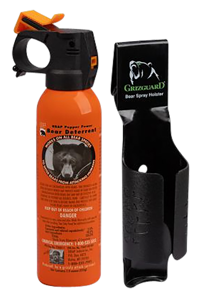 Udap Bear Spray Sog  Orange 7.9oz W/griz Holstr