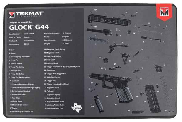 Beck Tek Llc (tekmat) Glock 44 Tekmat Tekr17glock44  Glk