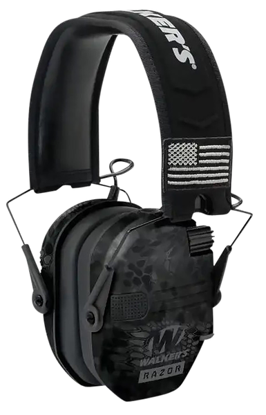 Walkers Game Ear Razor Wlkr Gwp-rsempat-kpt  Razr Patriot Muff Kryptek