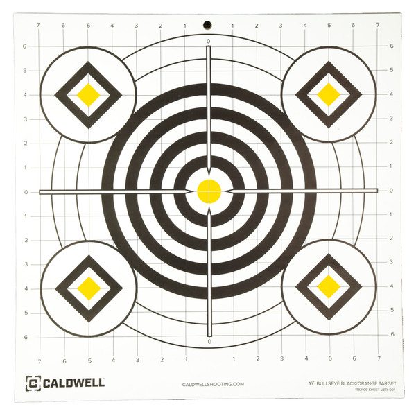 Caldwell Orange Peel Cald 1175520  Paper Target 16 Bullseye 10pk