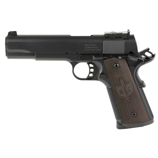 MAC 10100524 1911 JSOC Limited Edition 45 ACP 8+1 w/Knife & Lighter 5" Stainless Target w/11 Degree Crown Barrel QPQ Tennifer Cerakote Serrated Steel Slide Frame