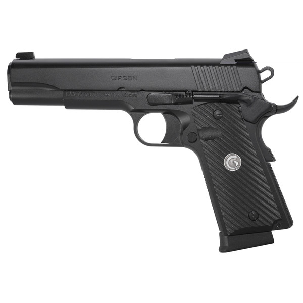 Girsan 392060 MC1911 S Untouchable Full Size 45 ACP 8+1 5" Black Steel Barrel Serrated Slide & Frame w/Beavertail Picatinny Rail Polymer Grip