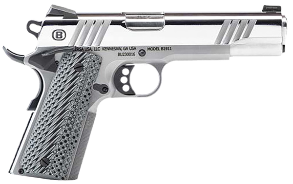 Bersa B1911 45acp Polished Ss 5" Bbl Vz Grip W/ Sights 8rd