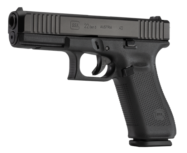 GLOCK G22 Gen 5 .40 S&W, 4.49in. Barrel, 10rd, Fized Sights, Austrian - Black [MPN: PA225S201]