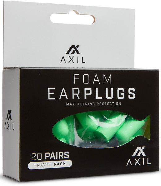 Axil Llc Travel Pack Axfp20gkp  Foam Ear Plugs 20 Pair Pk