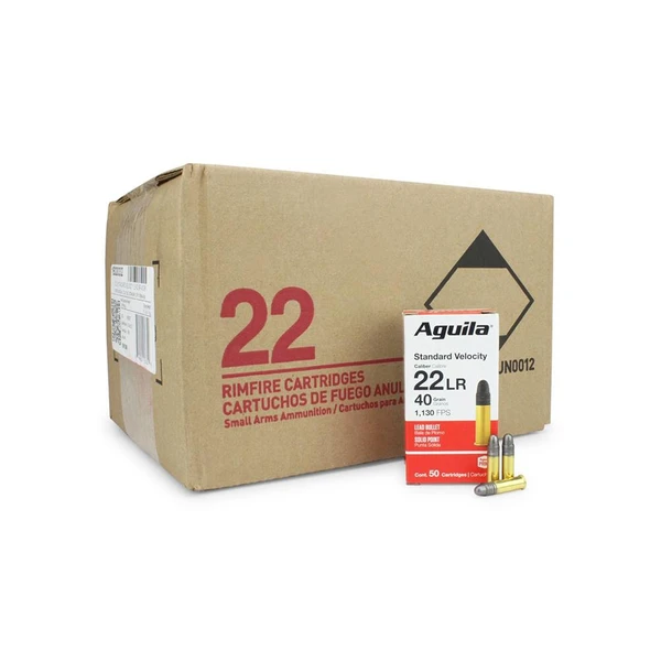 Aguila Standard Velocity .22 LR, 40gr, SP [MPN: 1B220332C] - 2000 rounds