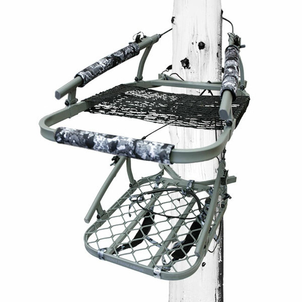 Hawk UltraLite Climber Tree Stand Grey Camo
