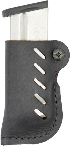 Versacarry Leather Mag Holder  Single Stack W/ Flex Vent Blk