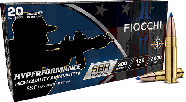 Fiocchi Hyperformance .300 AAC BLACKOUT, 220gr, NBT [MPN: 300BKSBS] - 20 rounds