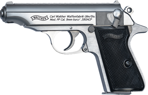 Walther PP .32 ACP, 3.9" Barrel, 8 rnd - Stainless [MPN:4796029]