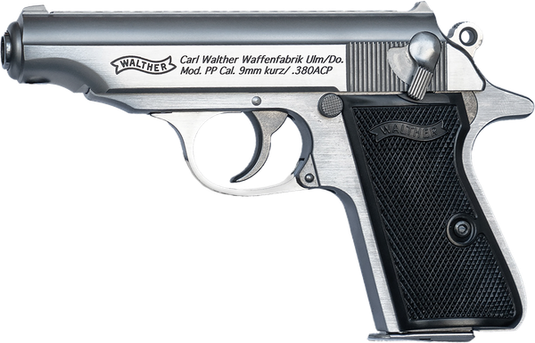 Walther PP .32 ACP, 3.9" Barrel, 8 rnd - Stainless [MPN:4796029]