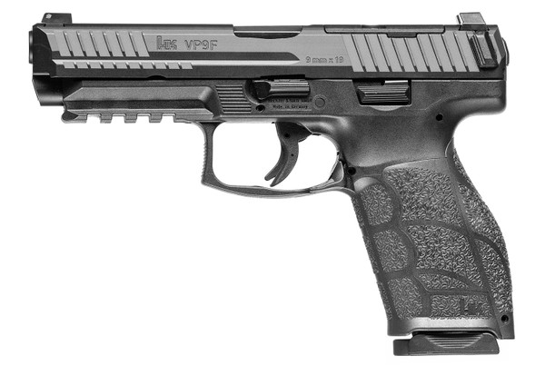 Heckler and Koch VP9A1 F 9mm, 4.5" Barrel, Optics Ready, 17/20 rnd - Black [MPN:81001064]