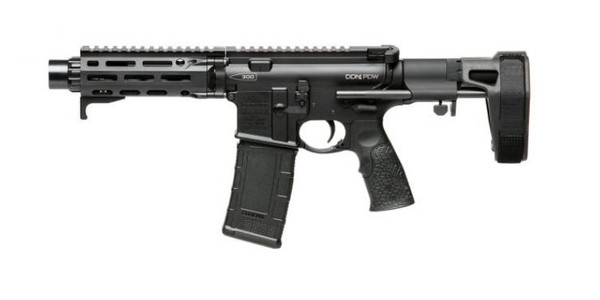 Daniel Defense DDM4 PDW .300 Blk, 7" Barrel, Pistol Brace, No Mag - Black [MPN:02-088-22070-067]