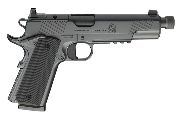 Springfield 1911 Operator 45 ACP, 5" Threaded Barrel, Optic Ready, 8 rnd - Black [MPN:POT9240AOS-PKG]
