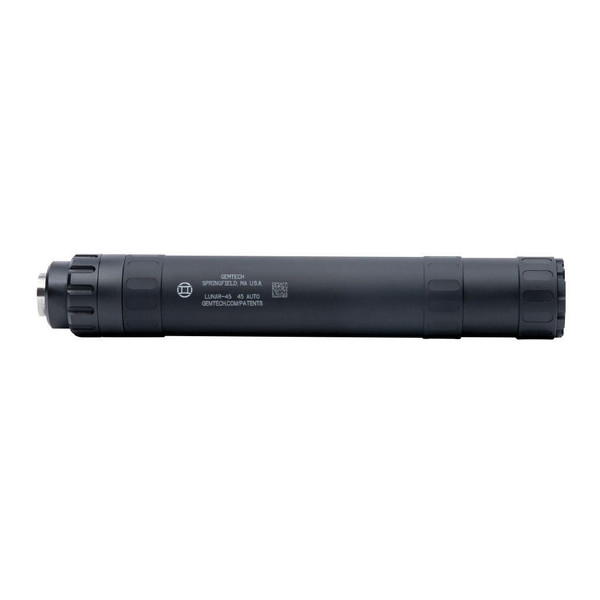 Gemtech LUNAR 45 Direct Thread Aluminum/Titanium Suppressor ACP includes LID Black USED [MPN:12126U]