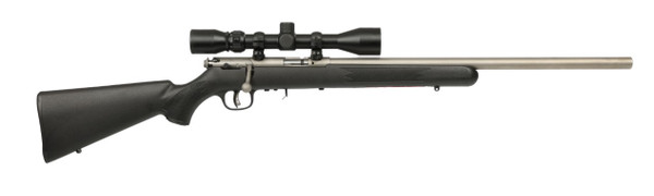 Savage Arms 93R17 FVSS .17 HMR, 21" Barrel, 3-9X40 Scope, 5 rnd - Black [MPN:96226]