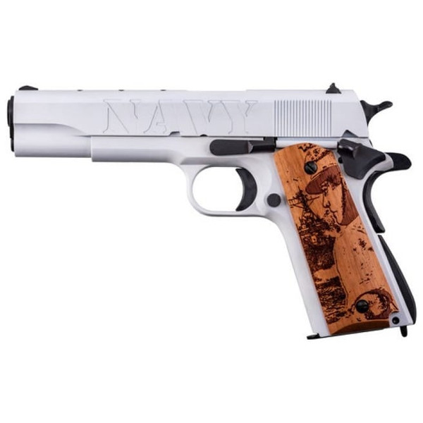 Thompson 1911A1 Navy 250th Special Edition .45 ACP, 5" Barrel, 7 rnd - White / Black [MPN:1911BKOC16]