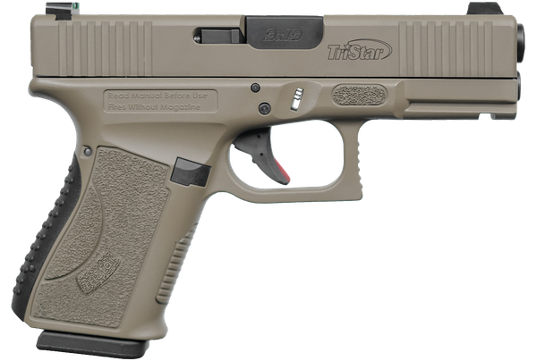 TriStar Apoc 9mm, 4.02" Barrel, Fiber Optic, 15 rnd - FDE [MPN:85772]