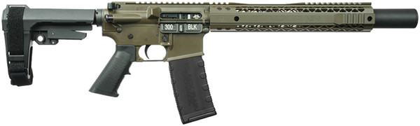 Black Rain Spec15 M30A .300 Blackout, 7.50" Barrel, SBA3 Brace, 30 rnd - OD Green [MPN:BROROTRM30A]
