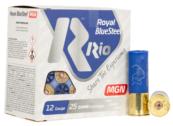 RIO BLUESTEEL MAGNUM 12GA, 3in. 1.125oz. #3 Shot,  - 25 rounds [MPN: RBSM323]