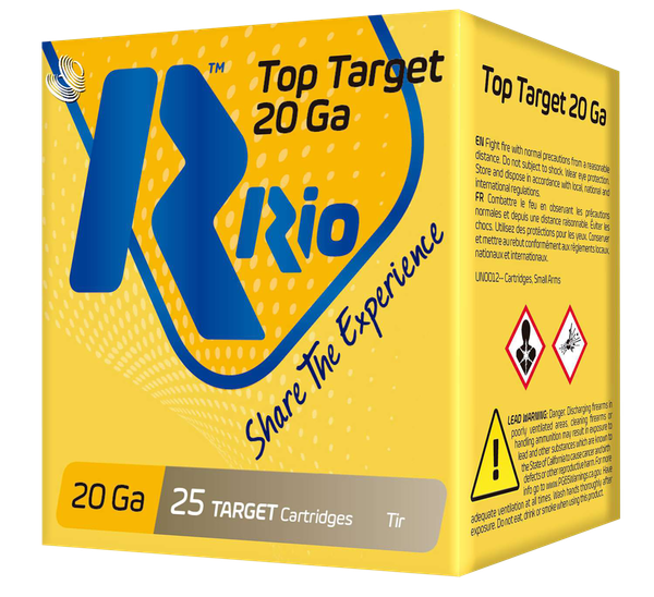 Rio Top Target 20 GA, 2-3/4in. 7/8oz. #9 Shot [MPN: TT209] - 25 rounds