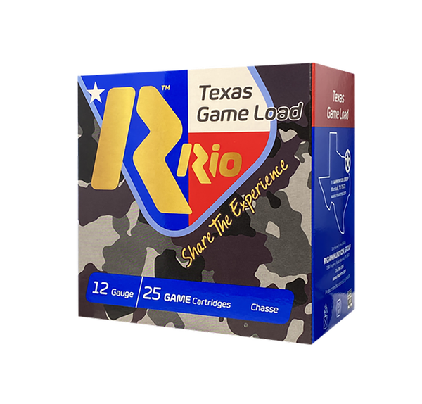 Rio Texas GameLoad 12 GA, 2-3/4in. 1 1/4oz. #6 Shot [MPN: TG366TX] - 25 rounds