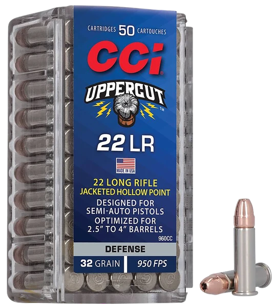 CCI Uppercut .22 LR, 32gr, CPHP [MPN: 960CC] - 50 rounds		