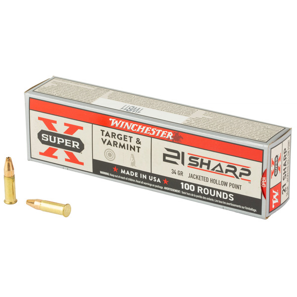 Winchester Target & Varmint 21 Sharp, 34gr, HP [MPN: X21JHP] - 100 rounds
