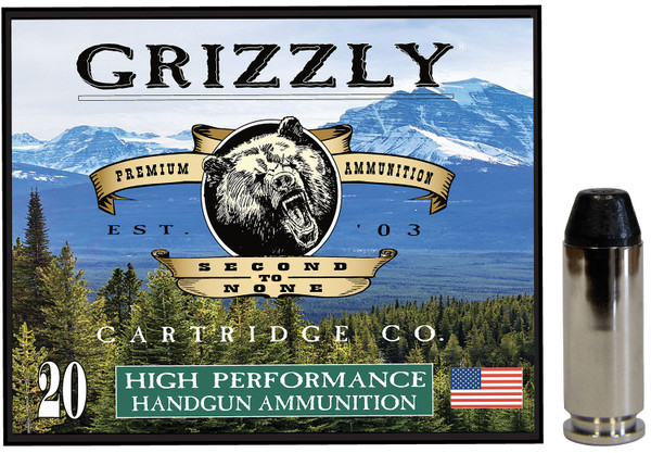 GRIZZLY AMMO 10MM, 220gr, FMJFP - 20 rounds [MPN: GC10M10]