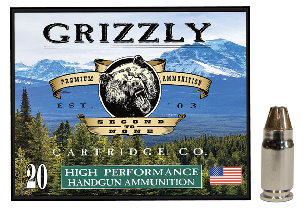 GRIZZLY AMMO 357 SIG, 90gr, JHP - 20 rounds [MPN: GC357S2]