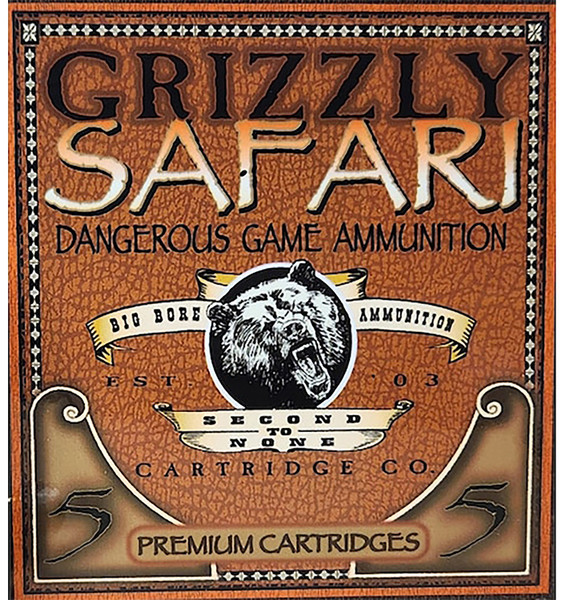 GRIZZLY AMMO SAFARI 500 NITRO EXPRESS, 570gr, TSX - 5 rounds [MPN: GC5NE2]
