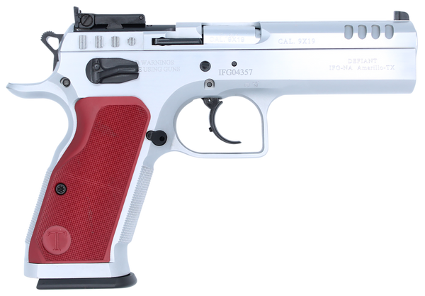 Tanfoglio Stock II 9mm, 4.44" Barrel, Optic Ready, 17 rnd - Chrome [MPN:TFSTOCK29OR]