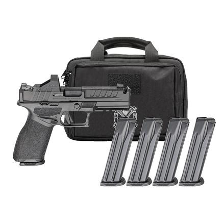 Springfield Echelon, 9mm, 4.5" Barrel, Comp, 17/20 Rd, Gear Pack [MPN: EC9459BCOMPPAC]