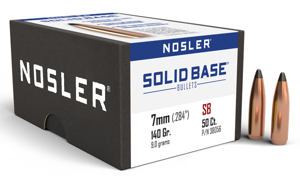 Nosler Bullets 7mm Cal .284  140gr Solid Base Sp 50ct