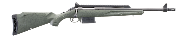Ruger American Gen II Scout, .308 Winchester, 16.1" Threaded Barrel, 5 rds, Cobalt Cerakote, Leaf Green Splatter [MPN: 46967]