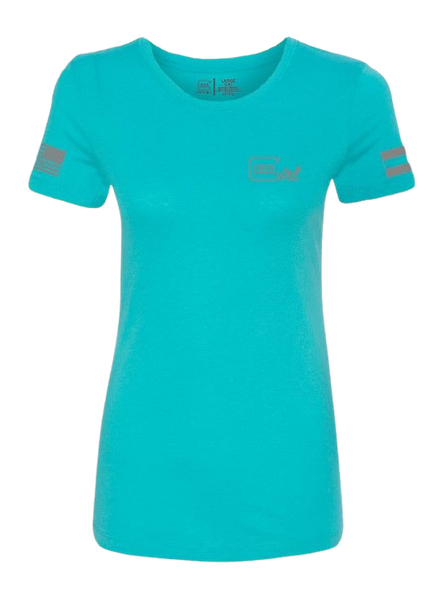 Glock  Glk Ap96445 Girl Flag Tee L Teal