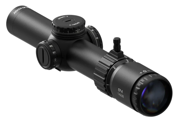 Arken Matte Black 1-8x28mm 34mm Tube Illuminated Red BDC KLGRID Reticle [MPN: EP8-18KLG-M]