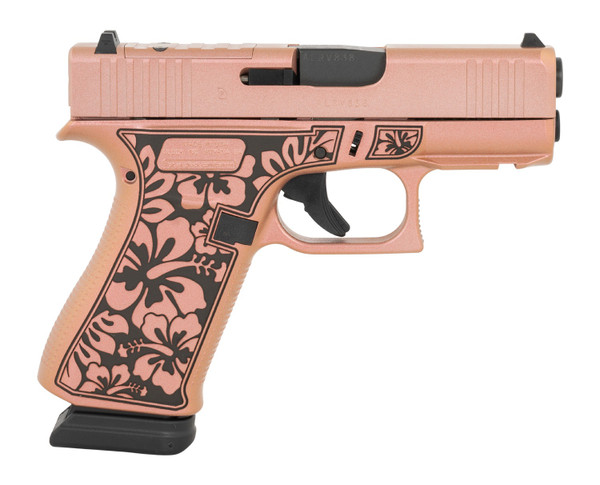Glock G43X 9mm, 3.41" GMB Barrel, Optic Ready, 15 rnd - Pink [MPN:UX4350204R15NORHCHIM]