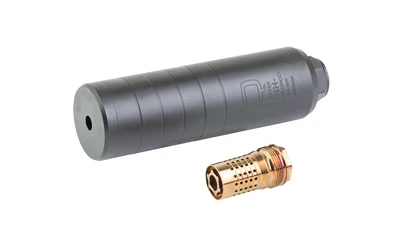 Q Lil' Drop Kick 6.5 Creedmoor 5/8X24 Thread Pitch Cherry Bomb - Black [MPN:SIL-LC-QUICKIE-86]