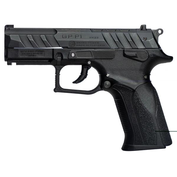 Grand Power P1 MK23 9mm, 3.66" Barrel, Optic Ready, 15 rnd - Black [MPN:8588005808651]