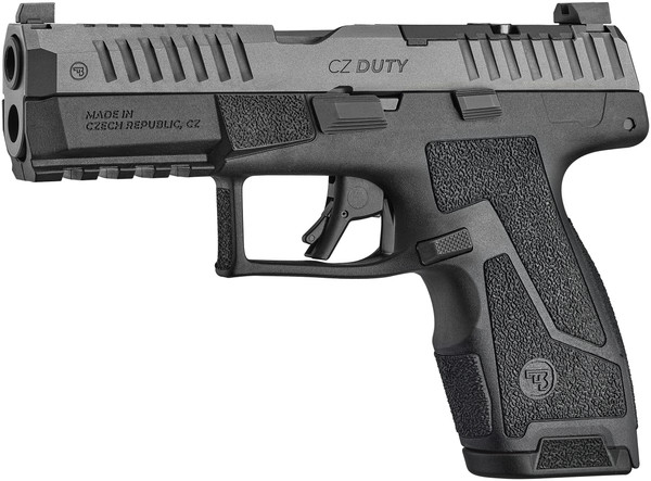CZ Duty 9mm, Model C, 4" Barrel, Optic Ready, 15 rnd - Black [MPN: 95096]