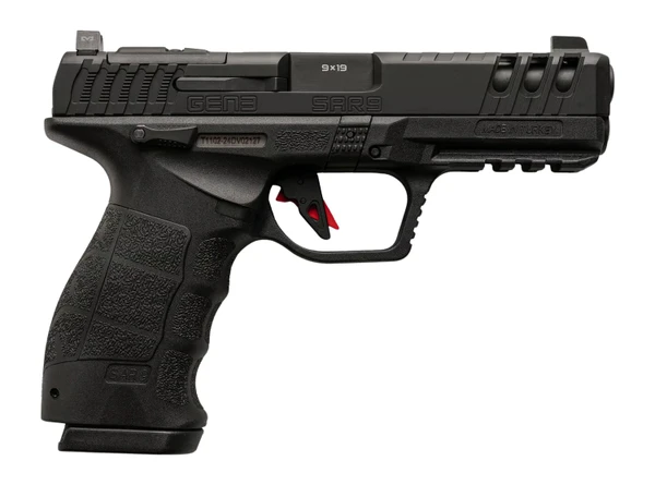 SAR SAR9 Gen3 9mm, 4.5" Barrel, Optic Ready, 10 rnd - Black [MPN:SAR9G3BL10]