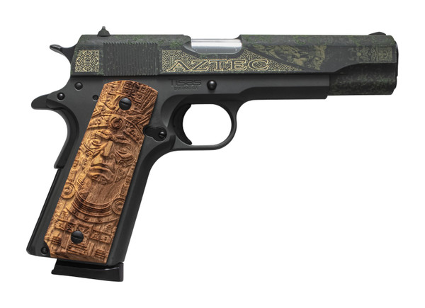 Tisas Customs 1911 A1 Service Aztec .45 ACP, 5" Barrel, 7 rnd - Black [MPN:10100518AA6]